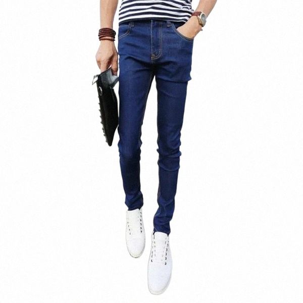 

male trousers slim pencil pants boys jeans skinny pants casual trousers men jeans spring and autumn1 j6hx#, Blue