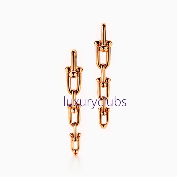 

tiff u earrings 925 silver charm earring female jewelry exquisite craftsmanship with official logo classic blue heart wholesale luxury desig, Golden