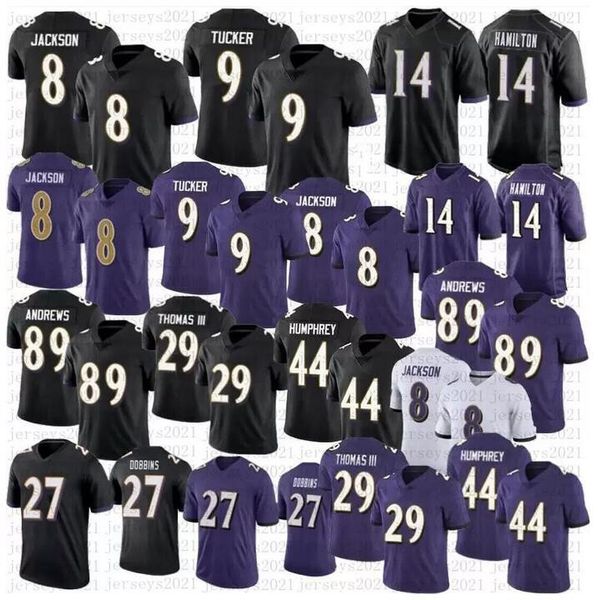 

football jersey baltimore''ravens''28 mike davis 13 devin duvernay 84 josh oliver 8 lamar jackson 89 mark andrews 27 j.k, Black;red