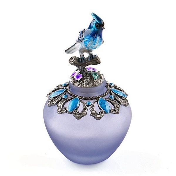 

vintage elegant empty perfume bottles butterfly flower enamel painting refilling glass bottle of essential oil