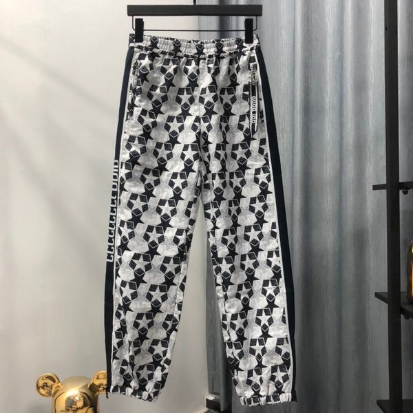 

2023sport pants mens designer jackets space cotton trousers men tracksuit bottoms man joggers camo running pant, Black