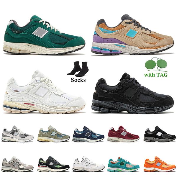 

fashion 2002r running shoes designer runners sneakers 2002 r protection pack sea salt phantom dark navy black white incense grey camo women