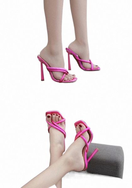 

2022 sandals ladies party dress shoes slippers summer fashion clip toe flip flops women thin high heels pumps, Black