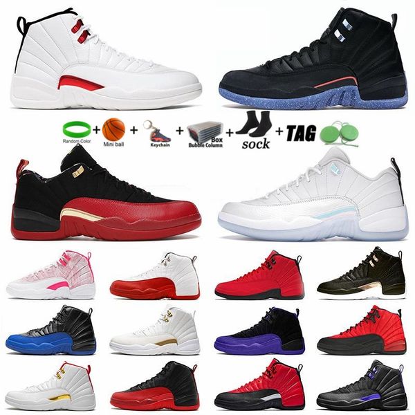 

mens basketball shoes 12 12s low easter twist flu game university red jumpman unc court purple racer blue cool grey men sports sneakers