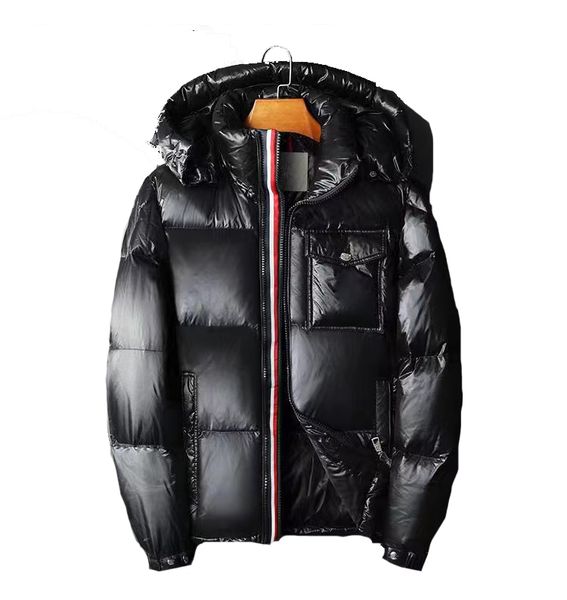 

mens womens designers down jackets winter coats outdoor feather keep warm windproof downs big fur hooded outerwear parkas zippers parka khak, Black