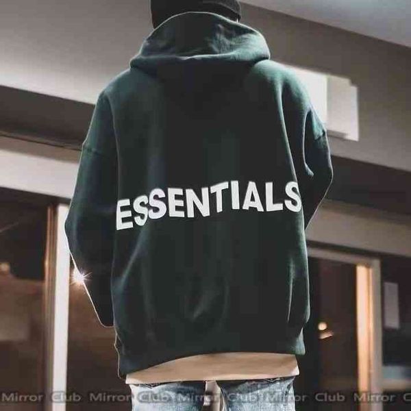 

designer luxury men's hoodies cotton comfortable sweatshirt high street tide brand fog double line seriesessentilass reflective tide br, White;black