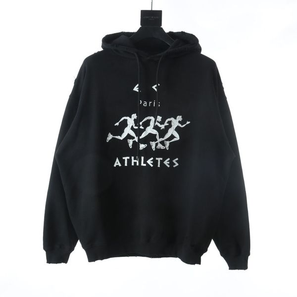 

men's plus size hoodies & sweatshirts in autumn / winter 2022acquard knitting machine e custom jnlarged detail crew neck cotton 57iow8, Black