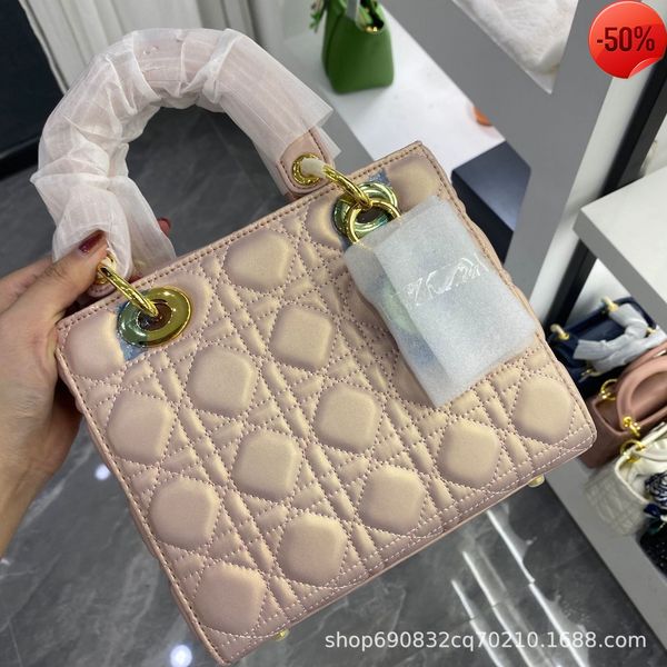 

designer bags silk scarf princess bag sheep pattern plain hand-held letter hanging pendant embroidered thread lattice single