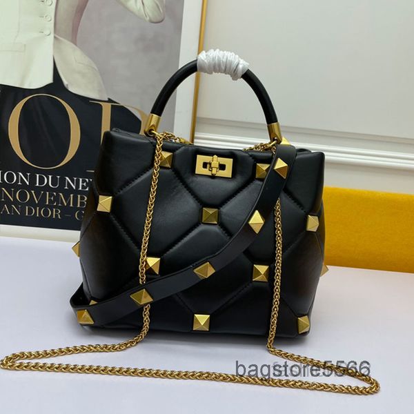 

bucket evening bags rivet crossbody bag 2 straps women hand bags purse roman stud nappa chain shoulder bags handbag sheepskin g