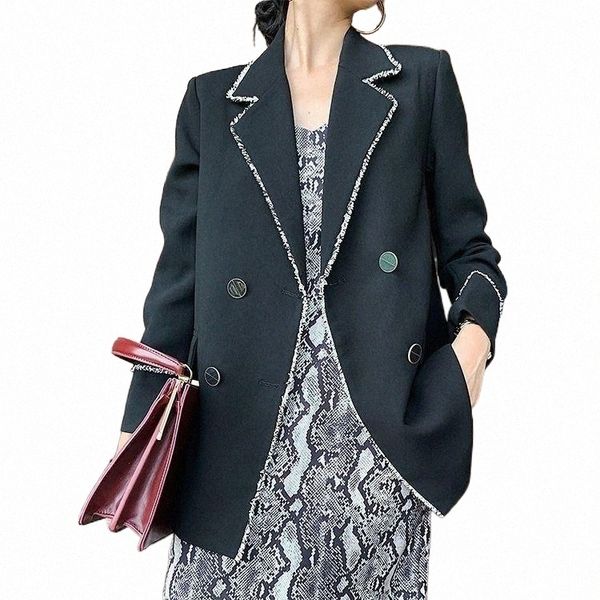 

blazer women suit female spring autumn loose suit jacket veste femme v5i0#, White;black