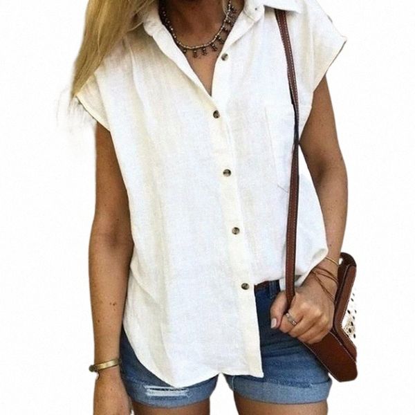 

office ladies blouses shirts single-breasted lapel loose female blusas v-neck blouse women mujer women's & z3r3#, White