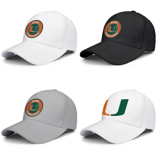 

miami hurricanes round logo for men and women adjustable trucker cap custom fitted cute trendy baseballhats football logo old print usa244d, Blue;gray