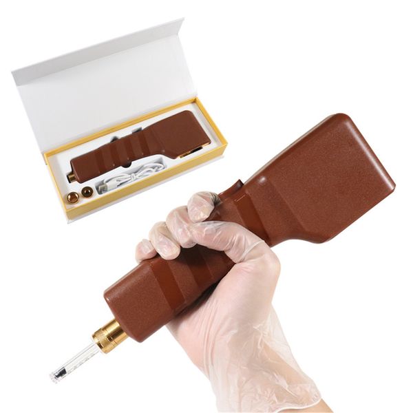 

muti function beauty equipment 2in 1 wireless auto electric hyaluron pen lip injection mesotherapy gun with 10pcs ampoule head fat dissolve, Black;white
