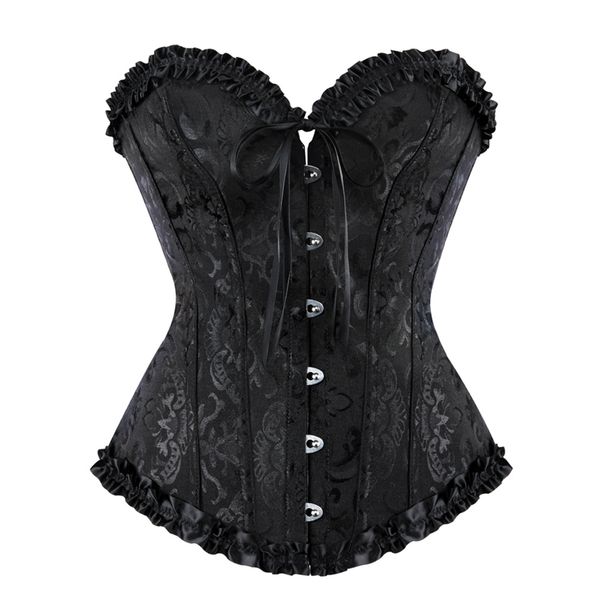 

waist tummy shaper women bustier corset lace up boned trainer lingerie overbust s body plus size 220915
