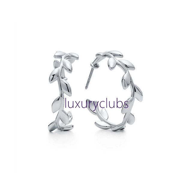 

tiff earrings 925 silver charm earring female jewelry exquisite craftsmanship with official logo classic blue heart wholesale luxury designe, Golden