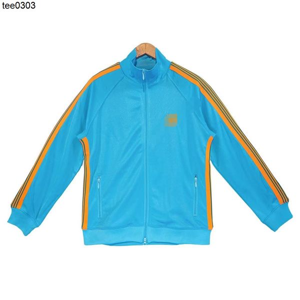 

correct version of needles butterfly embroidery color webbing leisure sports long sleeved jacket, Black;brown