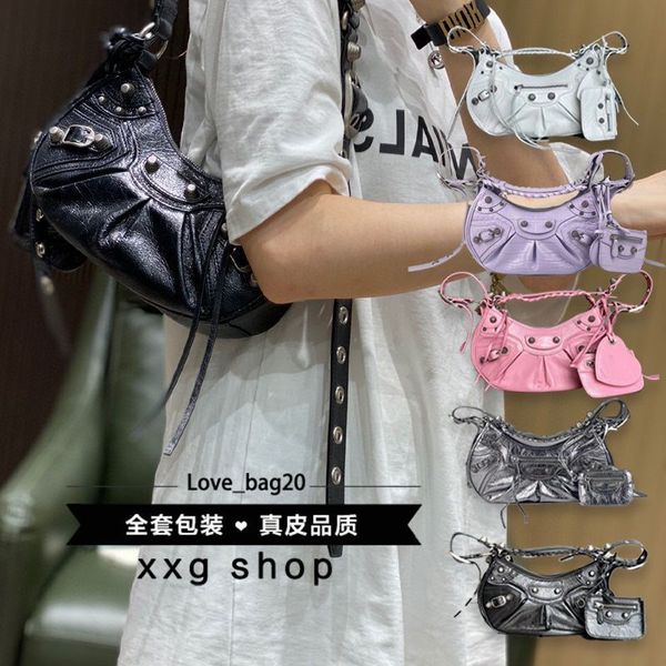 

designer luxury womens bag balencigas handbag b-shaped paris single shoulder messenger fashion square gift shoulder oblique span versatile h