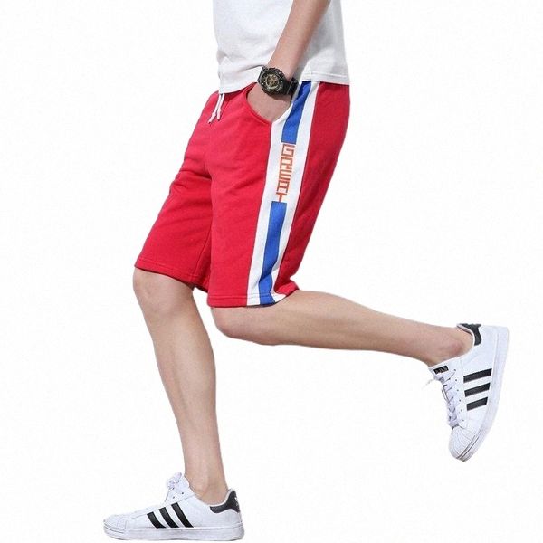 

men's shorts summer mens calf-length fitness bodybuilding fashion casual gyms joggers workout short pants sweatpants d3hl#, White;black