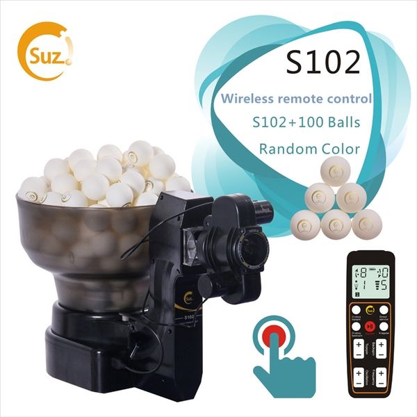 

table tennis sets suz table tennis robot ping pong ball machine s102 wireless remote control automatic table tennis machine for training wit