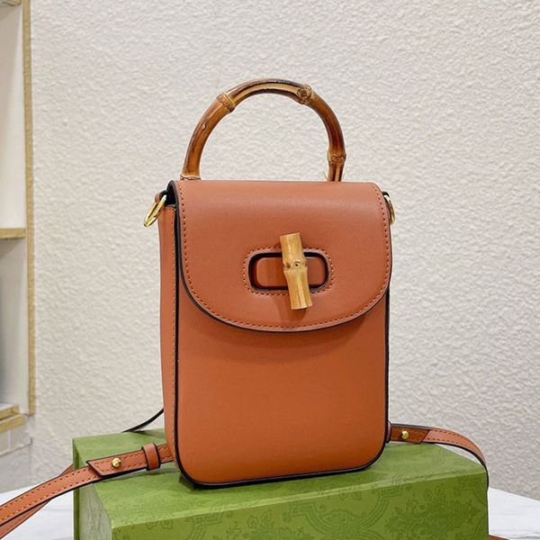 

bamboo handbag purse flap crossbody bag brown female mini vintage messenger shoulder bags canvas clutch pochettes women wallet leather strap