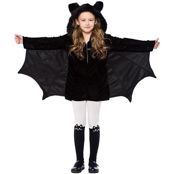 

special occasions children halloween bat jumpsuit costume girls modeling cosplay stage party outfit kid carnival festival mom daughter 22091, Blue