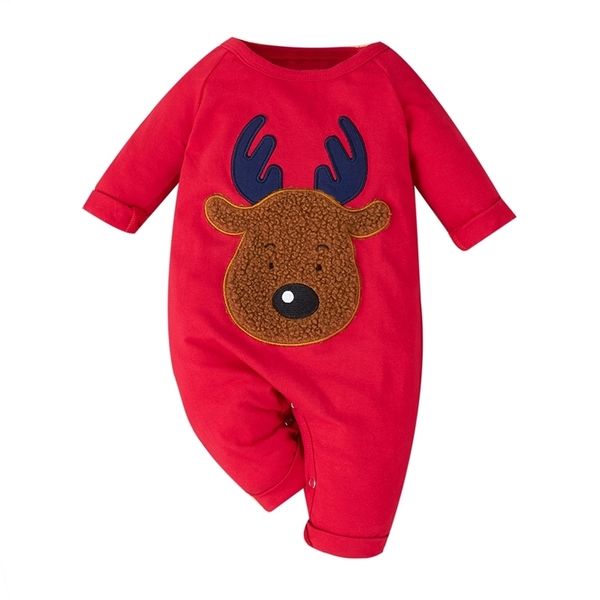 

rompers born infant baby girl boy clothes cotton christmas jumpsuit long sleeves autumn winter clothing cartoon deer pajamas outfits 220915, Blue