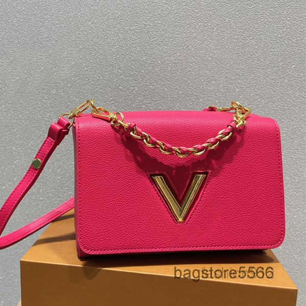 

bags twist lock crossbody evening bag flap handbag weave chain rivet shoulder bags purse genuine leather candy multicolor hand