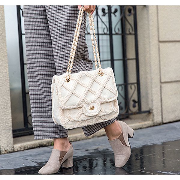 

evening bags shoulder for women soft cloth square casual fashion females flap buckle handbags messenger vintage metal chain 220915