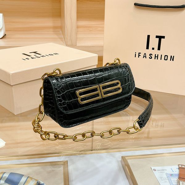 

designer luxury womens bag balencigas handbag b-shaped paris single shoulder messenger fashion square gift shoulder oblique span versatile h