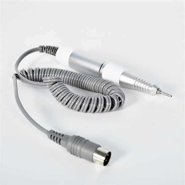 

nail art equipment professionalelectric drill pen handle file polish grind machine handpiece manicure pedicure tool accessories 220915, Silver
