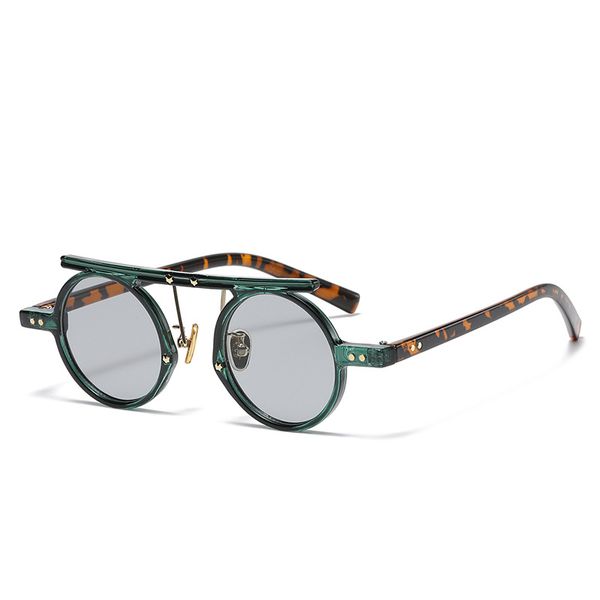 

vintage steampunk sunglasses round frame designer eyewear glasses for men and women retro circle pc classic gothic shades, White;black