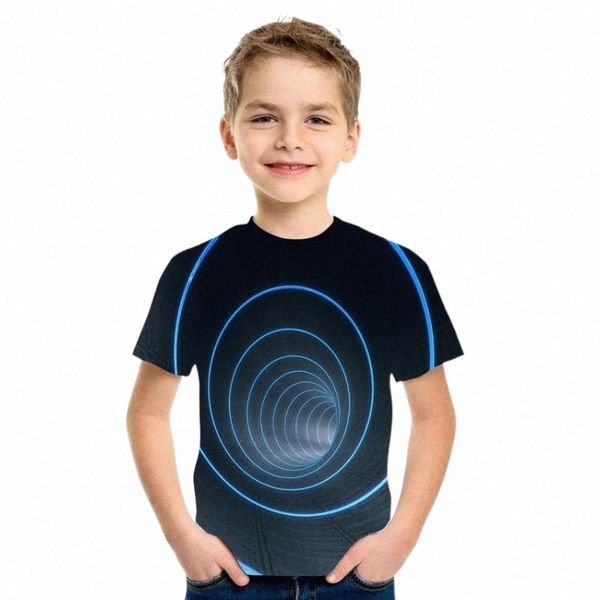 

summer children's abstract 3dt shirt men's 3d printing short-sleeved fashion round neck 00-170cm t-shirts y9rk#, White;black