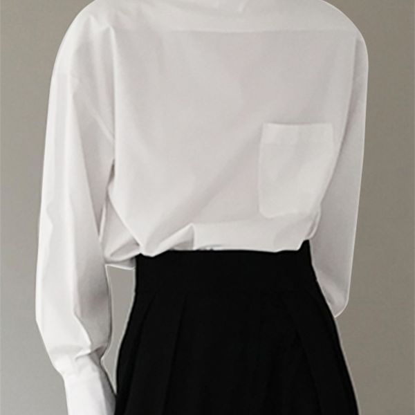 

men's casual shirts fashion shirt solid color long sleeve pockets leisure clothing breathable streetwear camisetas s5xl incerun 220915, White;black