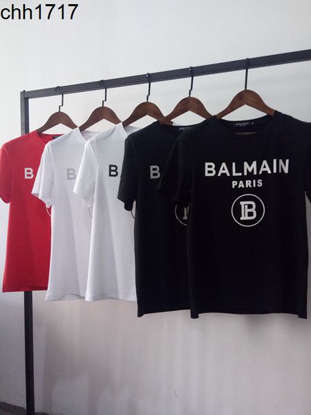 

22 spring and summer new barman deli batong short sleeve printed letter barman cotton t-shirt for lovers, White