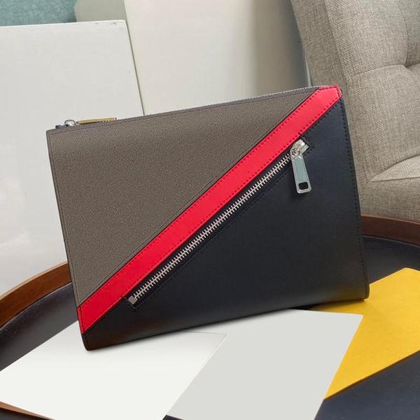 

new style wool jacquard pattern 43348 built-in flat pocket loulou bag black leather upholstery and red detail inlay leather yslity lcm