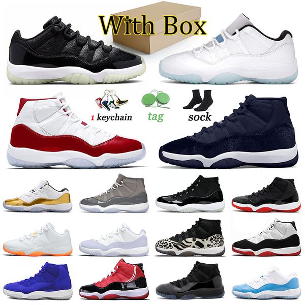 

11 designer basketball shoes jumpman 11s trainers men women midnight navy cap and gown cool grey low 72-10 concord bred pure violet cherry a, Black