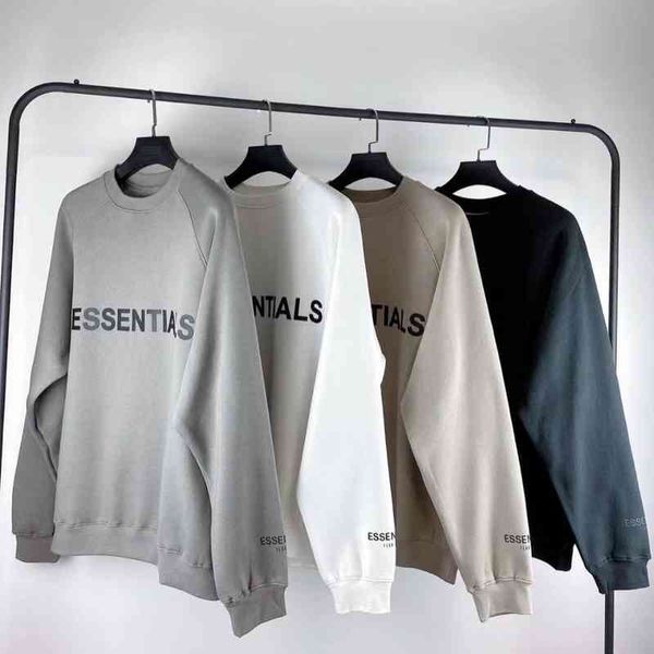 

designer luxury men's hoodies cotton comfortable sweatshirt fearr of goddess double line fog chest letter sweater men's round neck, White;black