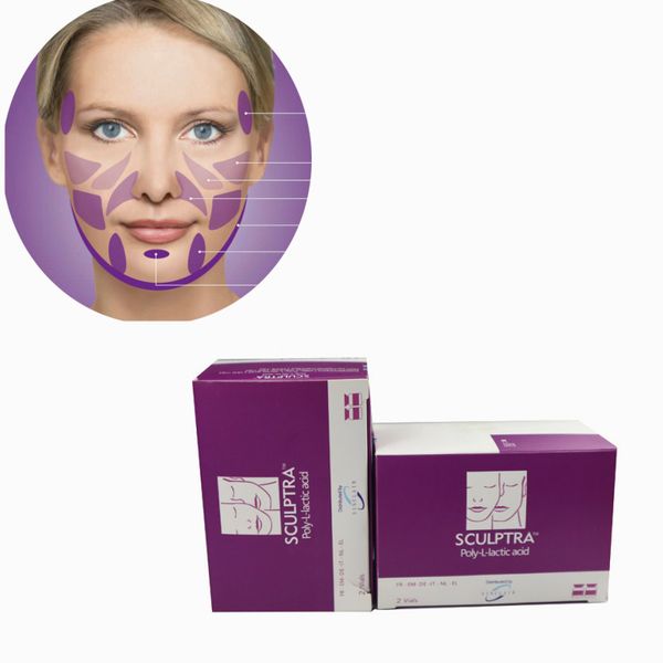

sculptra 2 vials x 5ml poly-l-lactic acid facial butt dermal filler online 150mg