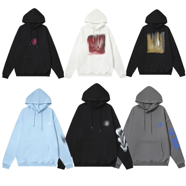 

2023 mens hoodies sweatshirts hip hop style printed letters autumn winter casual pullover sport outdoor couple long sleeve 3 color, Black