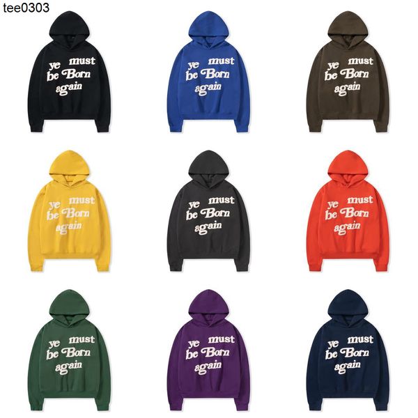

high version cpfm autumn and winter new basic plush printed hoodie, Black