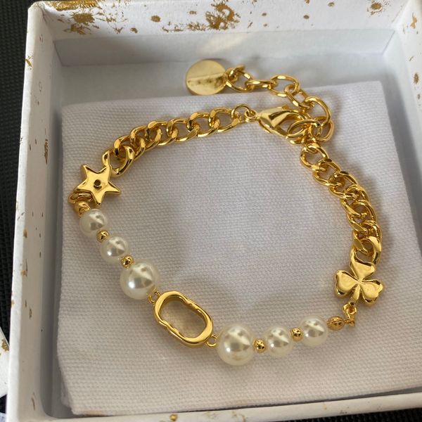 

luxurys designers bracelets for women charm bracelet trendy elegant simple string of beads party jewelry gift wholesale birthday good, Golden;silver