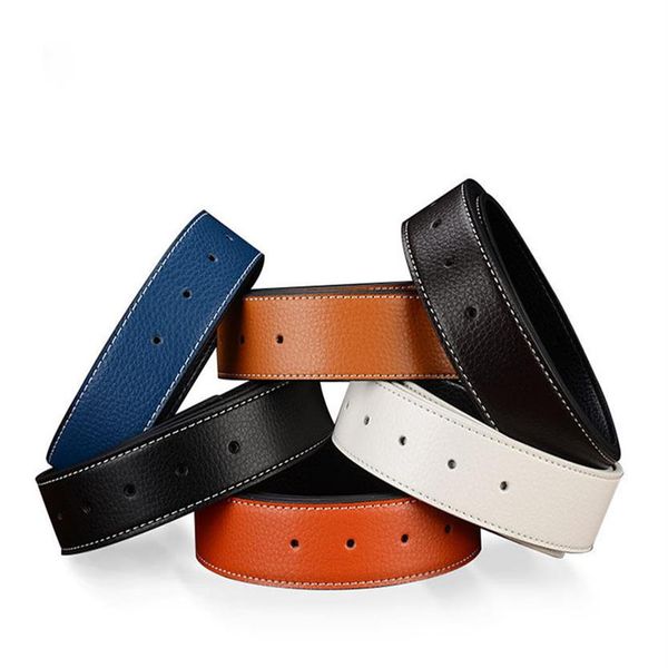 

2020 h men belts women belt with fashion big buckle real leather belts with box230p, Black;brown