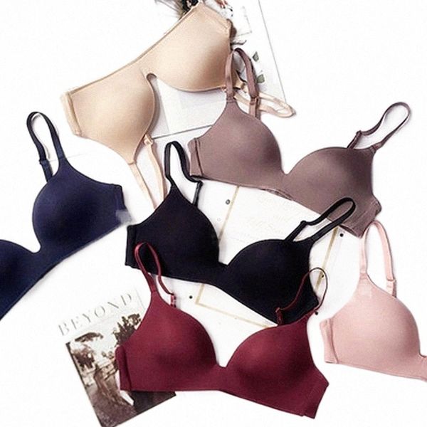 

bras 6 colors seamless bra for women bralette wire push up brassiere female underwear lingerie fitness intimates 2021 r37p#, Red;black