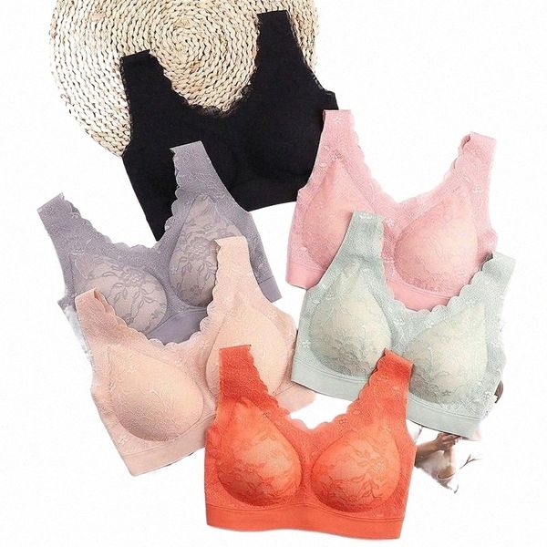 

women wireless bra lace lingeries breathable underwear seamless sports yoga bras summer tanks 93fs#, Red;black