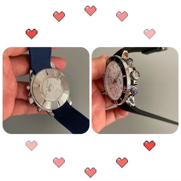 

waterproof quartz t120417a watch seastar men's sports eta g10212 movement t125617a men fashion 0127206w, Slivery;golden