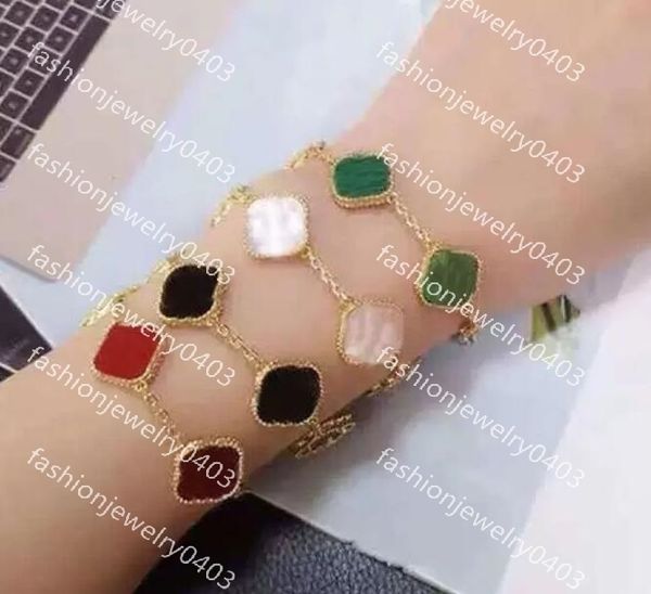 

classic charm bracelet designer fashion 4 leaf 18k onyx stainless steel simple exquisite gold silver rose gold wholesale, Golden;silver