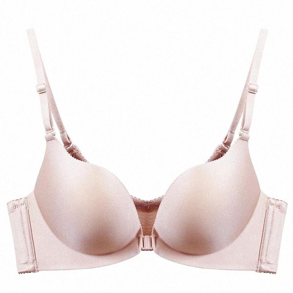 

bras e lovegirl thin section wireless front closure bra for women solid color lingerie push up comfort breathable backless v5wh#, Red;black