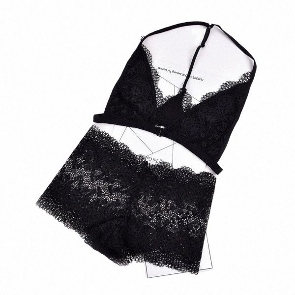 

bras linbaiway lace bra set for women's underwear ultra-thin front buckle padded bralette underpants female brassiere y5gh#, Red;black