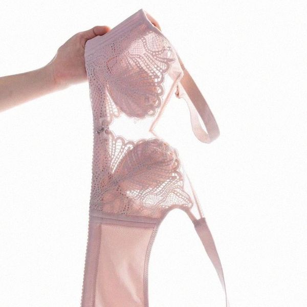 

bras crystal cup bra ultra-thin breathable gathered large size lace anti-bump comfortable rimless underwear y6c2#, Red;black