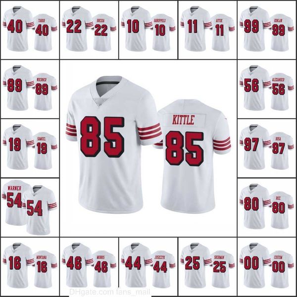 

jersey san francisco's 49ers's men #97 nick bosa 85 george kittle 54 fred warner woman youth color rush custom limited'', Black;red